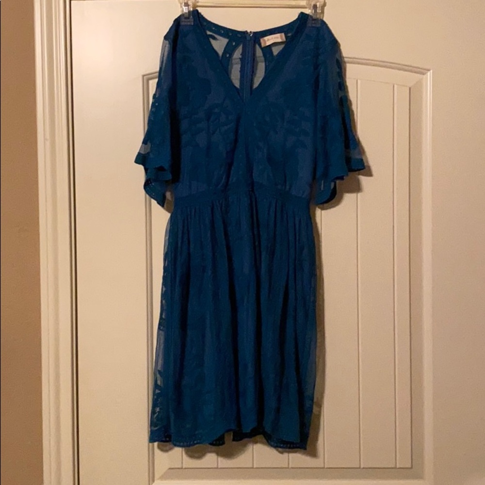 Teal Lace Dress